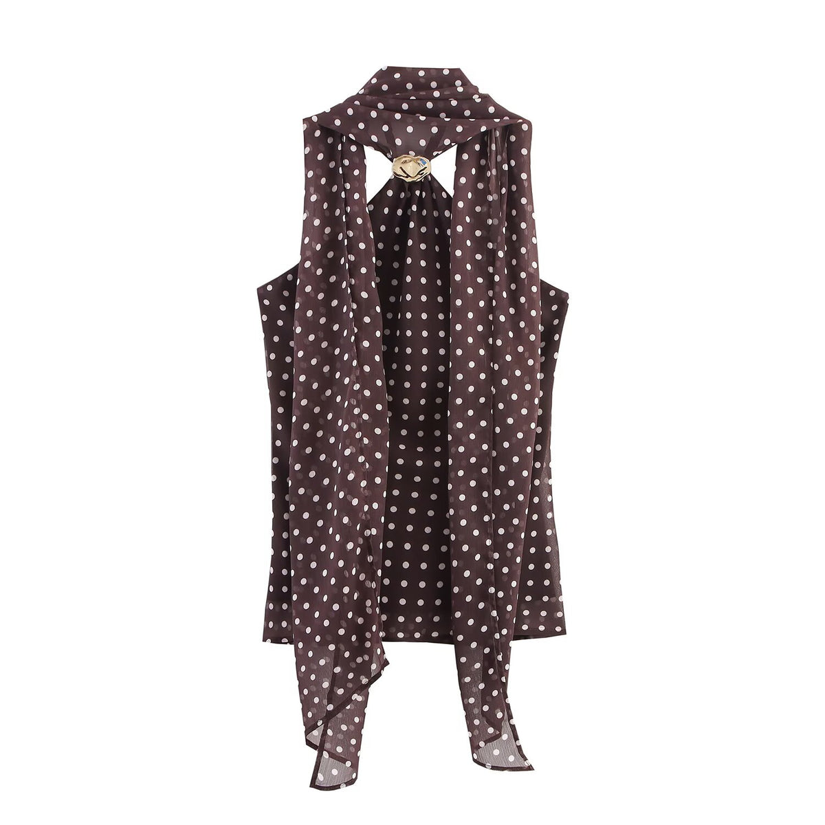 Aspen Top With Attached Scarf