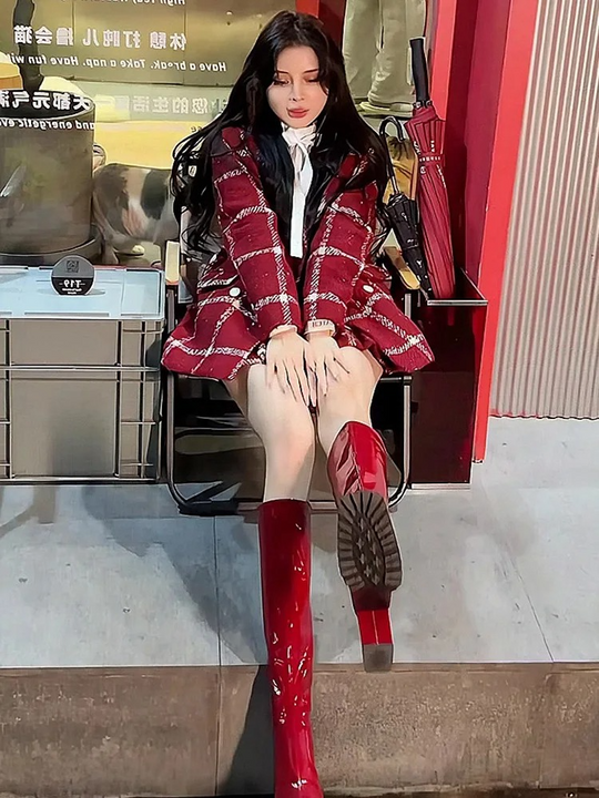 Judy Tweed Coord Set with Bag