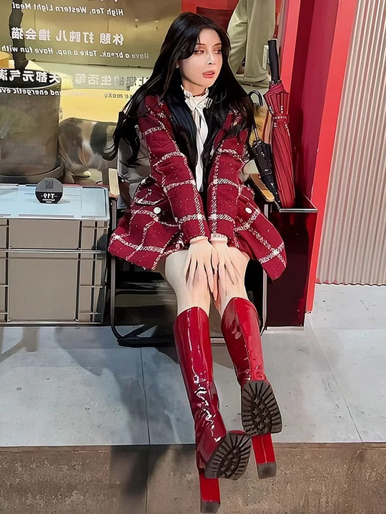 Judy Tweed Coord Set with Bag