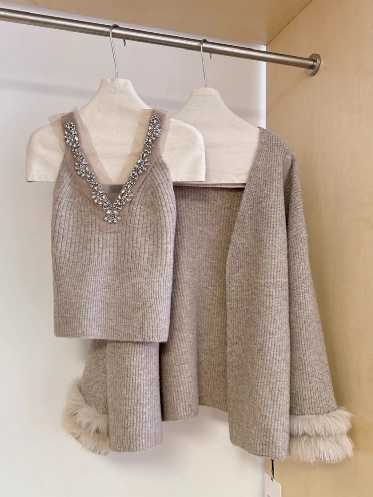 Eira embellished Blouse with Coordinated Shrug