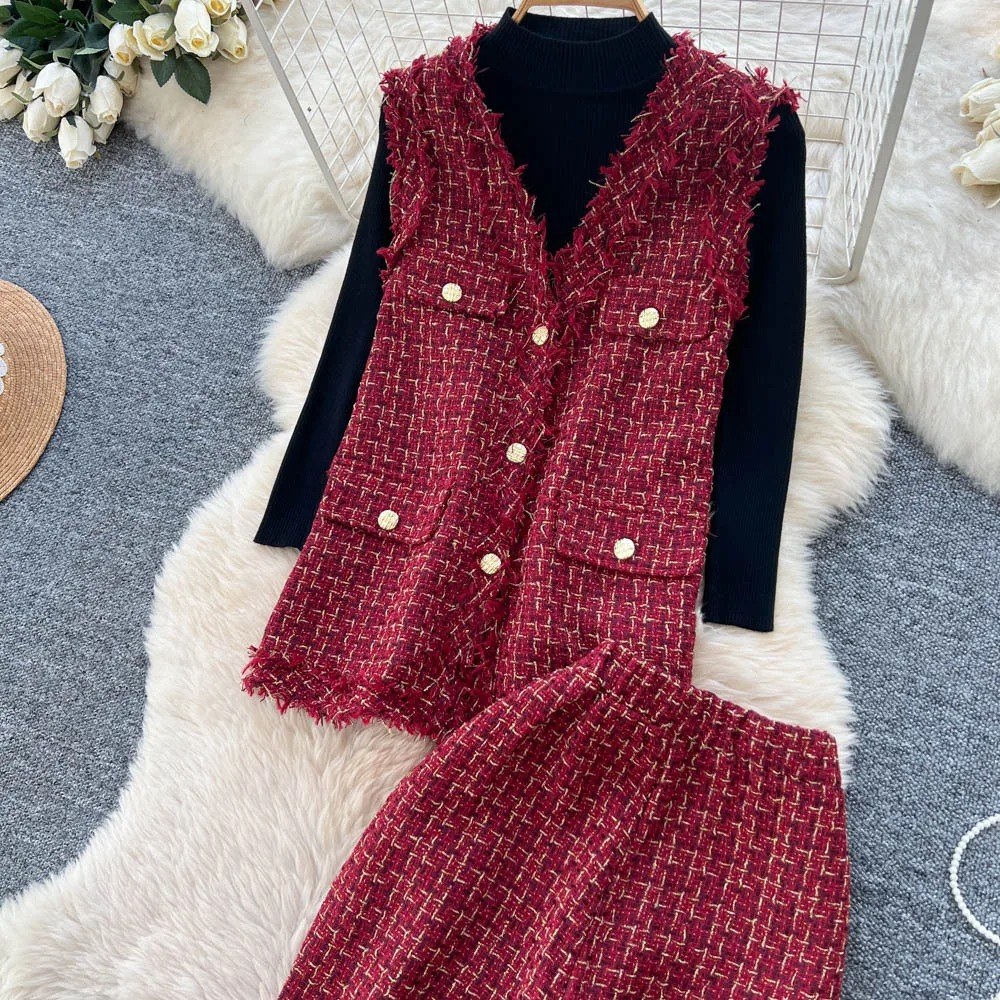 Paisley Tweed Three Piece Luxury TrackSets