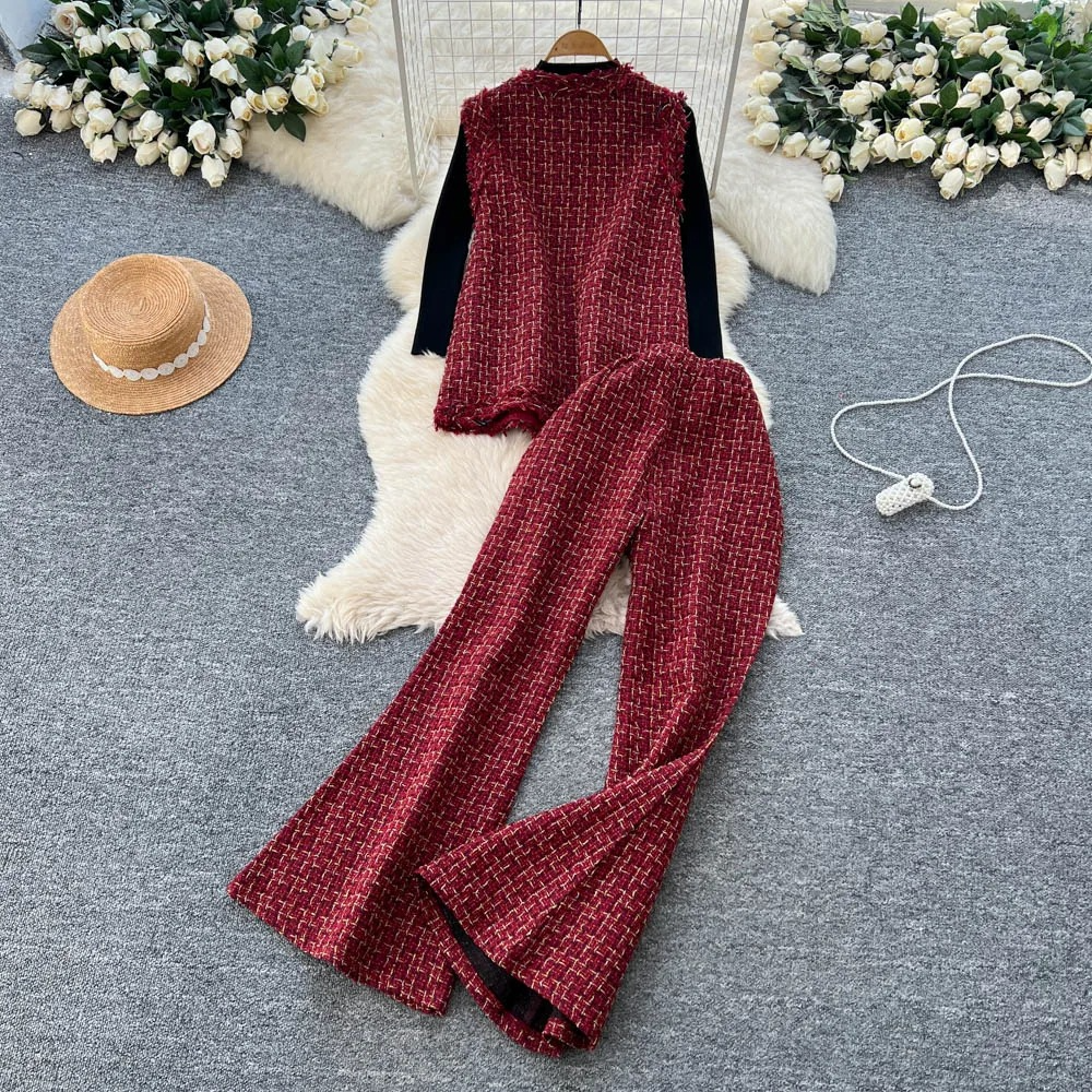 Paisley Tweed Three Piece Luxury TrackSets