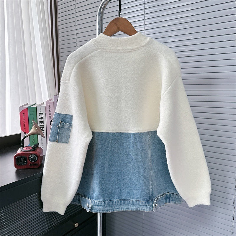 Serra Denim Patchwork Cardigan