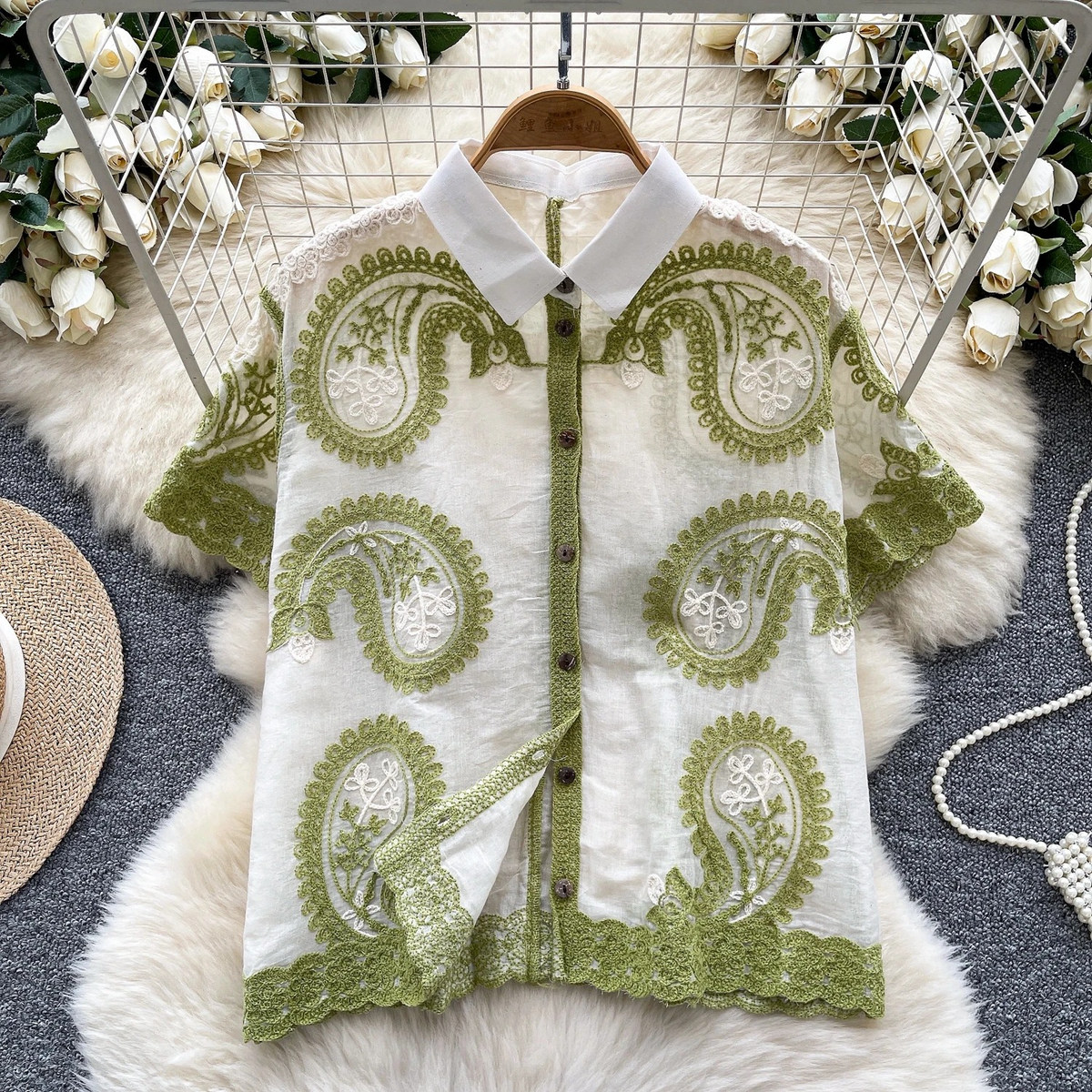 Julie Premium Embroidered Shirt