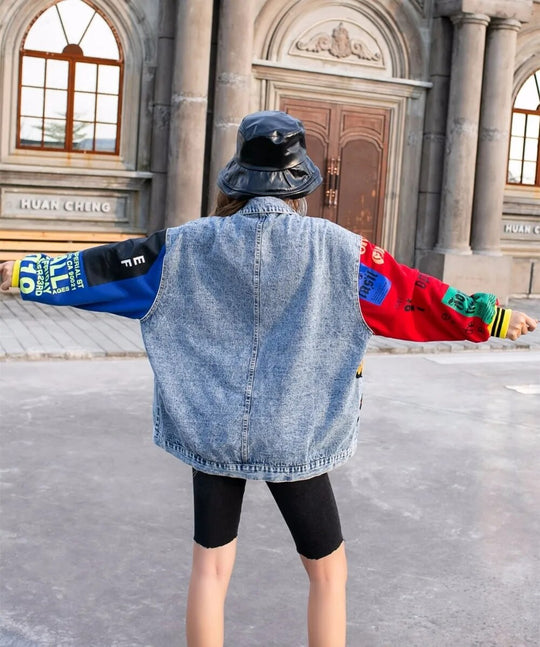 Alaska Denim Jacket with Sequined work