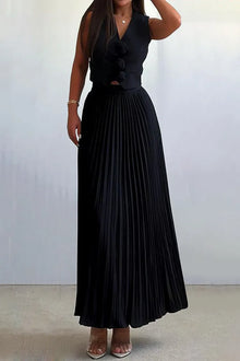 Helena Luxe Vest Suit With Skirt