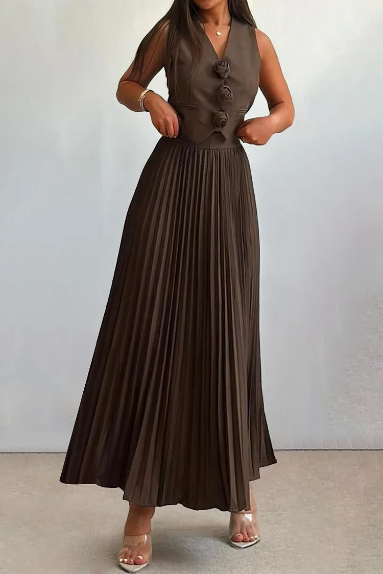 Helena Luxe Vest Suit With Skirt