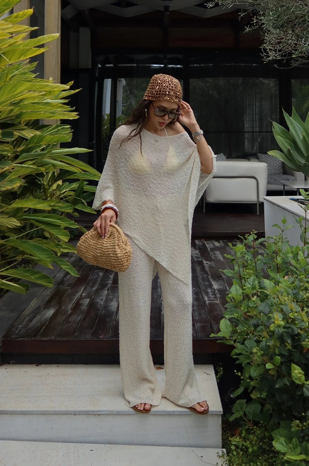 Sweeney Asymmetric Resort Wear Set
