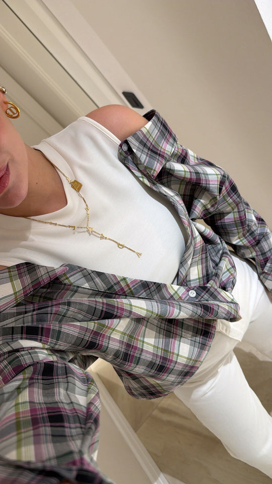 Genevieve Plaid Tank Top