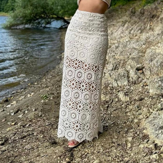 Coral Two Piece Crochet Set