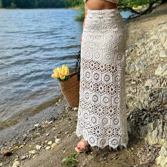 Coral Two Piece Crochet Set