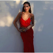 Stormi Maxi floor length Dress with Ruffle Detailing