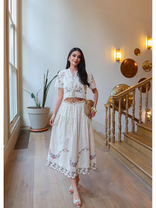 Taurel Embroidered Coordinated Set