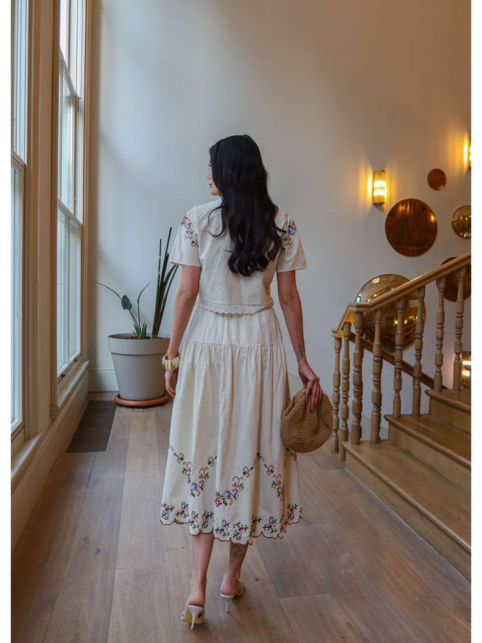 Taurel Embroidered Coordinated Set