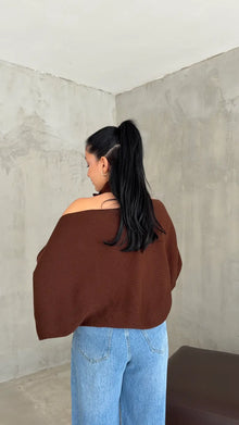Liana Knitted Blouse with Coordinated Shrug