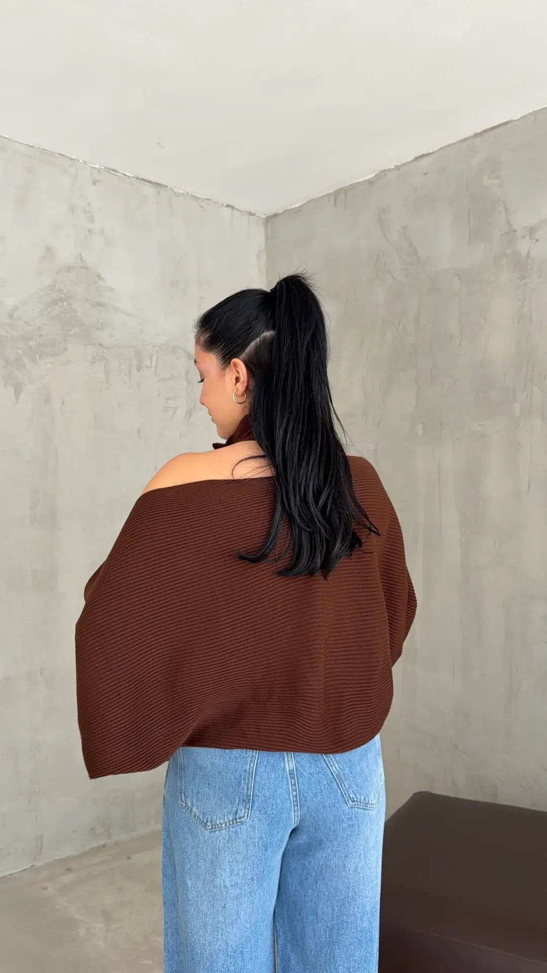 Liana Knitted Blouse with Coordinated Shrug