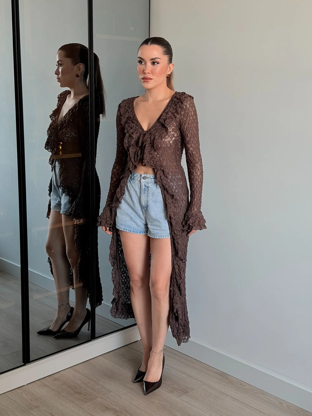Elvis High Low Lace Blouse