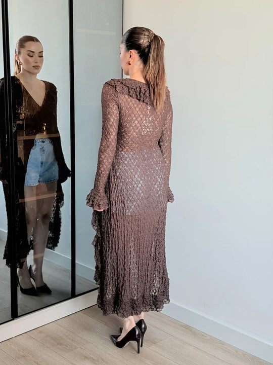 Elvis High Low Lace Blouse
