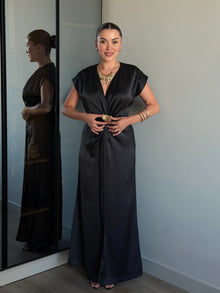 Riviera Satin Maxi Dress