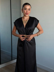 Riviera Satin Maxi Dress
