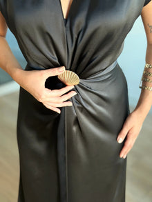 Riviera Satin Maxi Dress