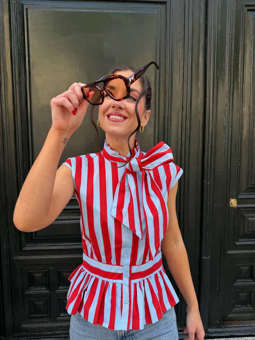 Beryl Striped Blouse