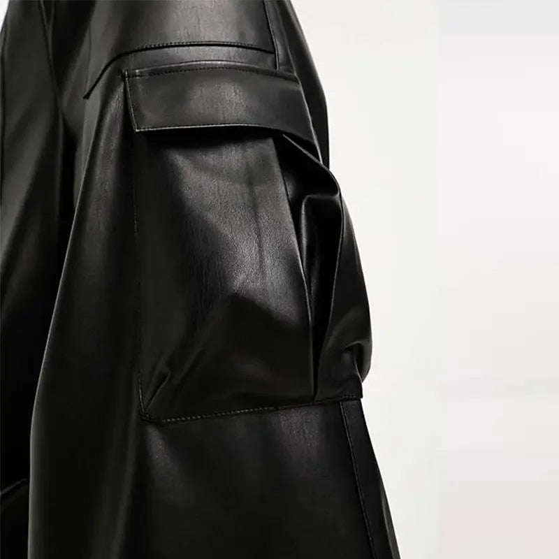 Wesley Leather Cargo Pants