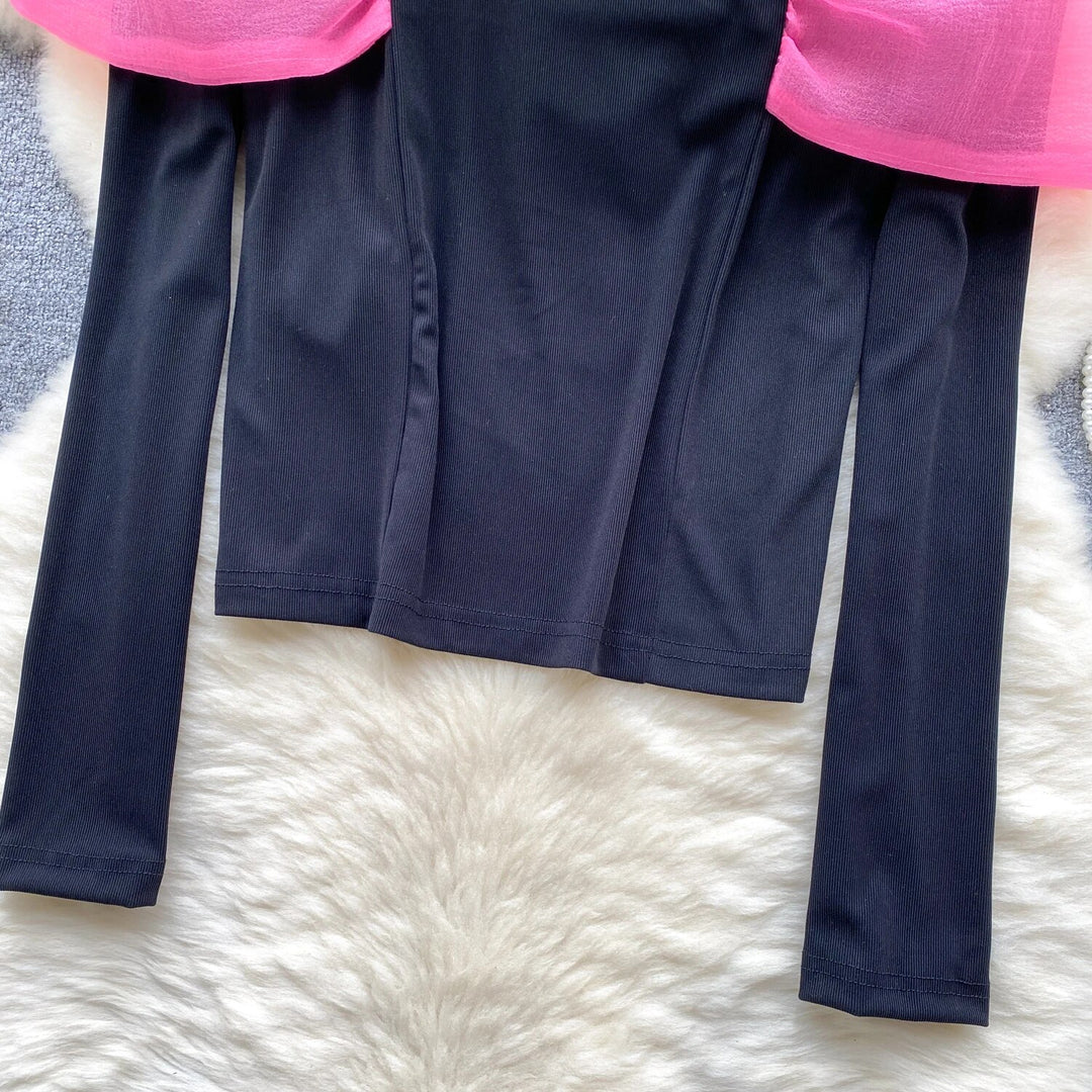 Margerine Luxury Knit Top with Bow Detailing