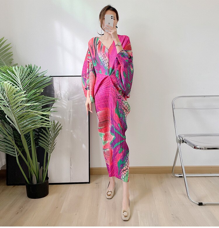 Marcela Geometric print Designer Dress