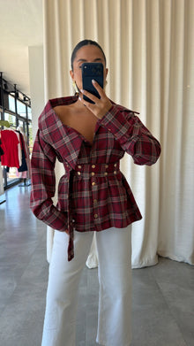 Diana Studded Denim Blouse