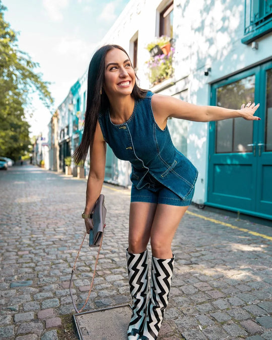 Adelaide Denim Shorts Set