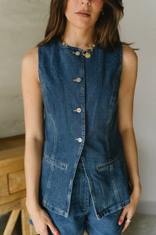 Adelaide Denim Shorts Set