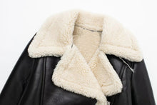Yalda Short Jacket with faux leather finish