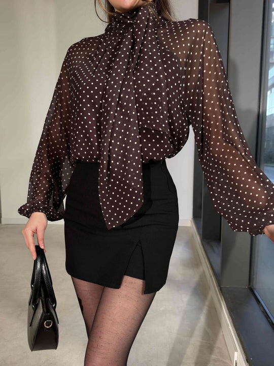 Gabriella Polka Dot Blouse