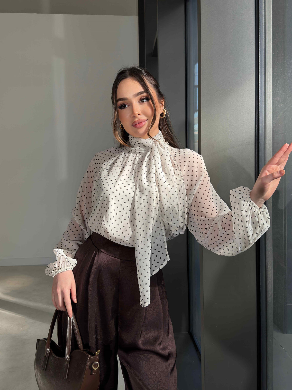 Gabriella Polka Dot Blouse