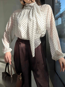 Gabriella Polka Dot Blouse