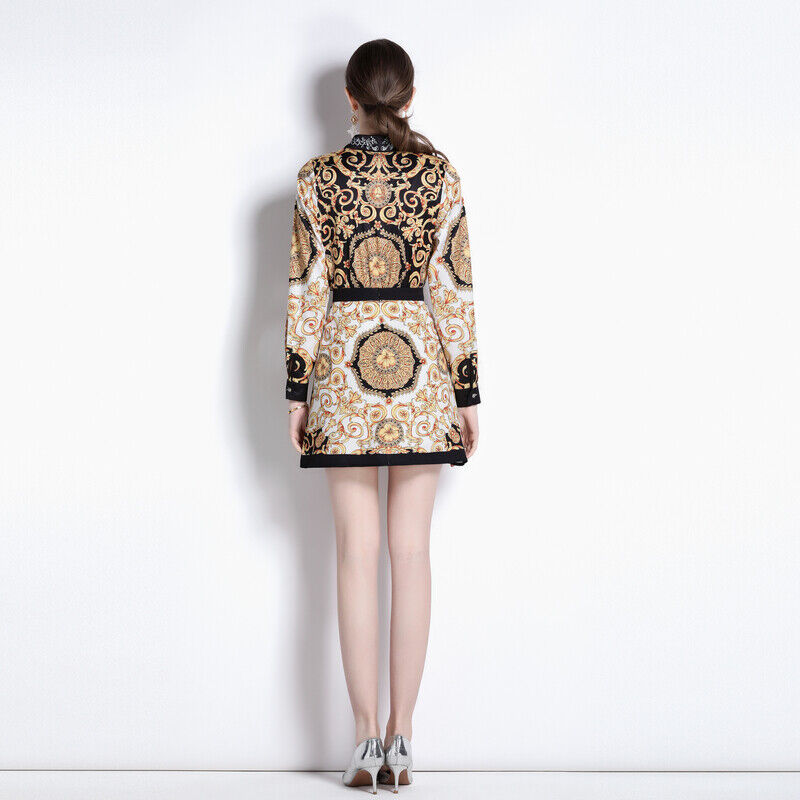 Audrina Vintage Blouse and Skirt Set