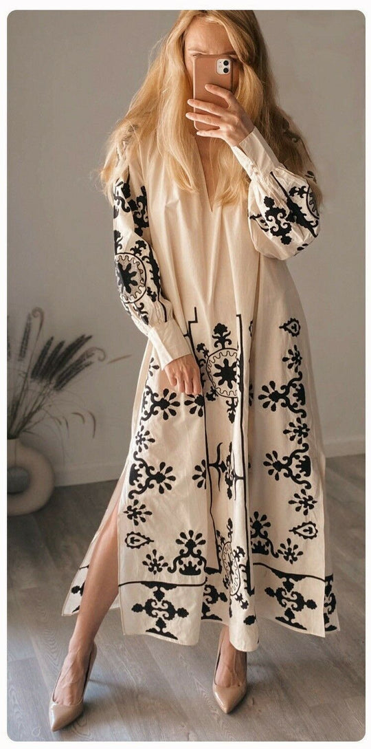 Sophia Printed Midi Dress