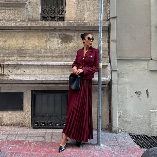 Tiffany Luxe Suit With Skirt