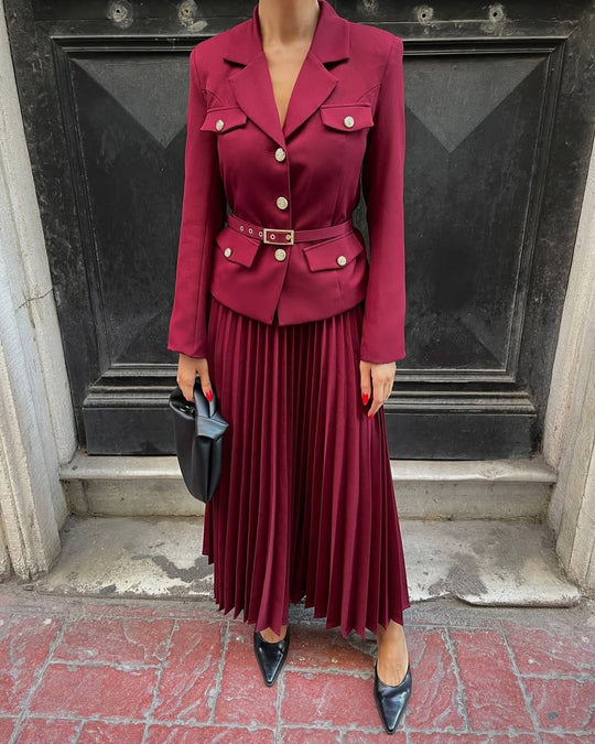 Tiffany Luxe Suit With Skirt