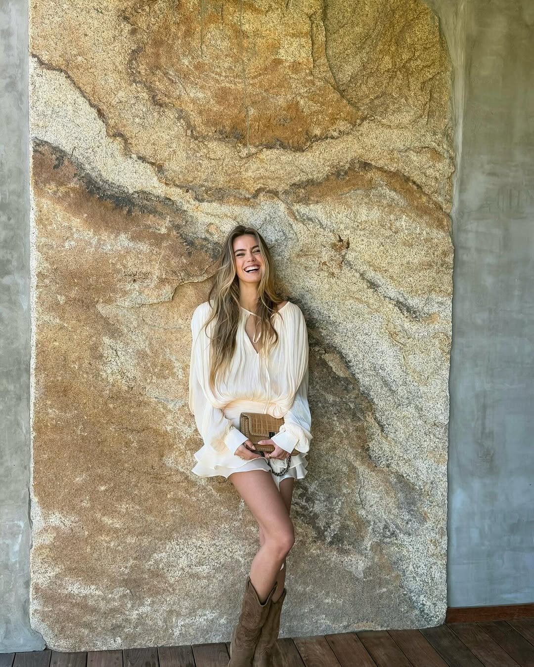 CasaBlanca Ruffled Mini Dress