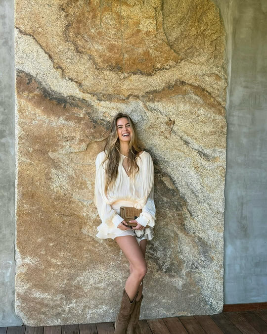 CasaBlanca Ruffled Mini Dress