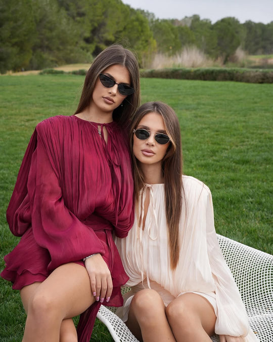 CasaBlanca Ruffled Mini Dress