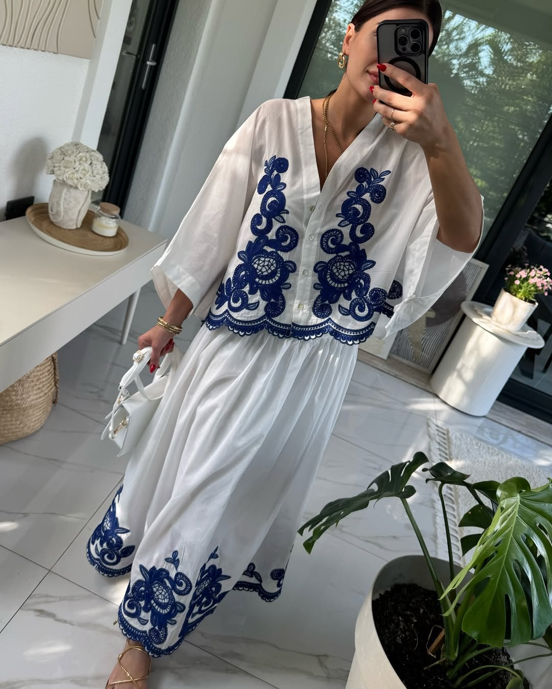 Isabel Embroidered Coordinated Set