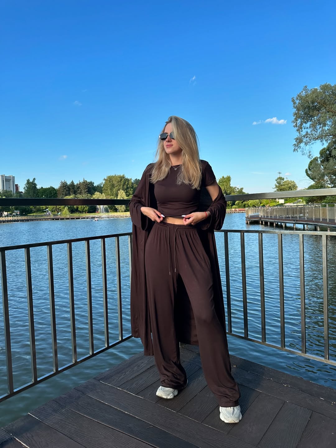 Genelia Three Piece Luxury TrackSets