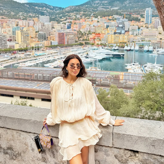 CasaBlanca Ruffled Mini Dress