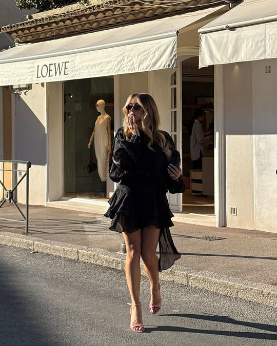 CasaBlanca Ruffled Mini Dress