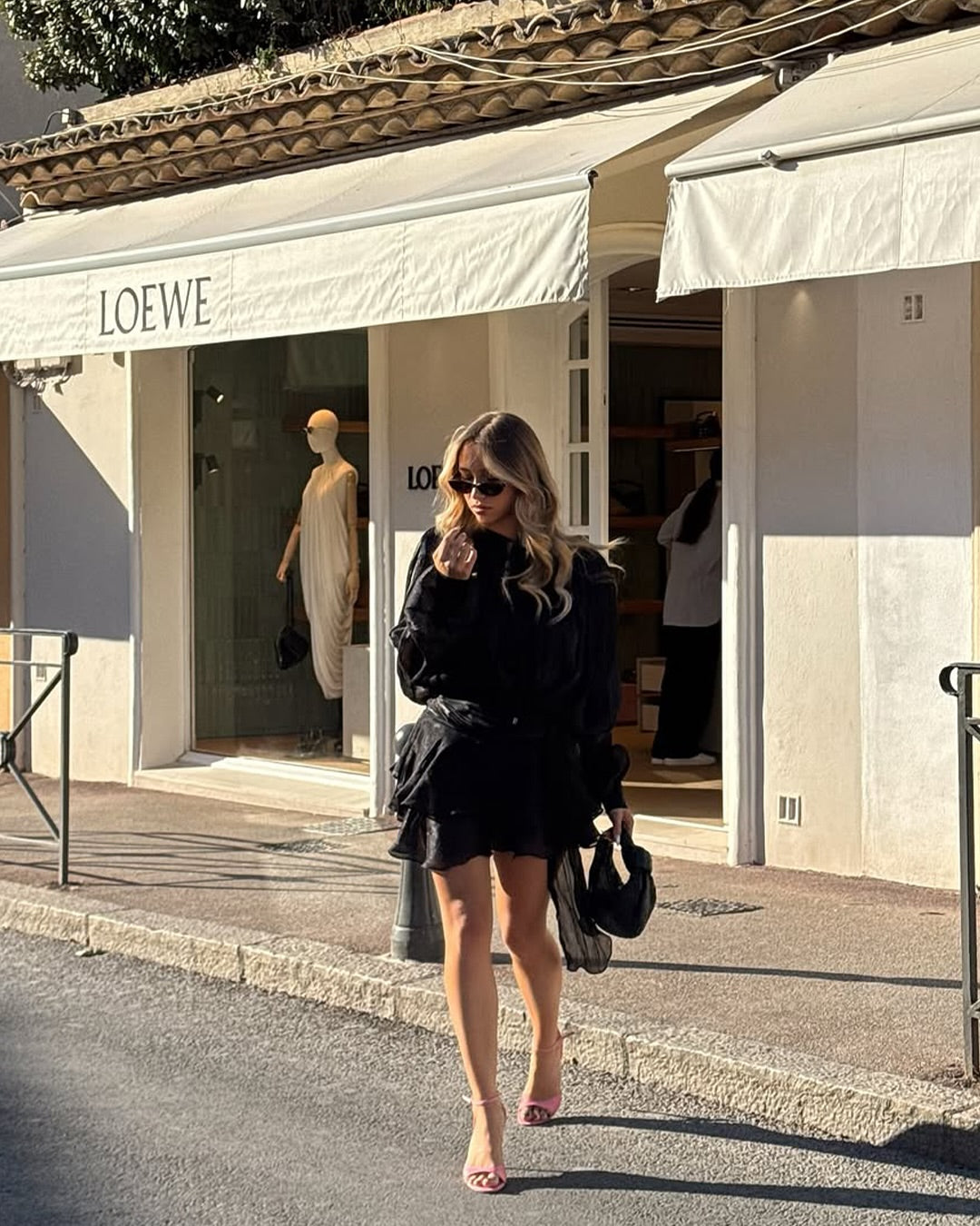 CasaBlanca Ruffled Mini Dress