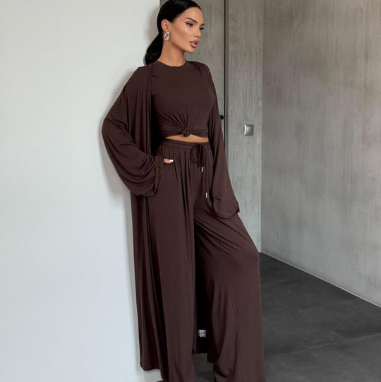 Genelia Three Piece Luxury TrackSets