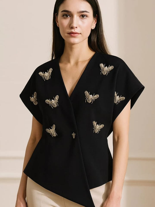 Juno 3D Embellished Blazer